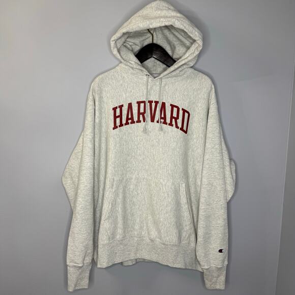 Harvard Crimson Champion Reverse Weave Sweatshirt Hoodie Men's XL - Picture 5 of 9